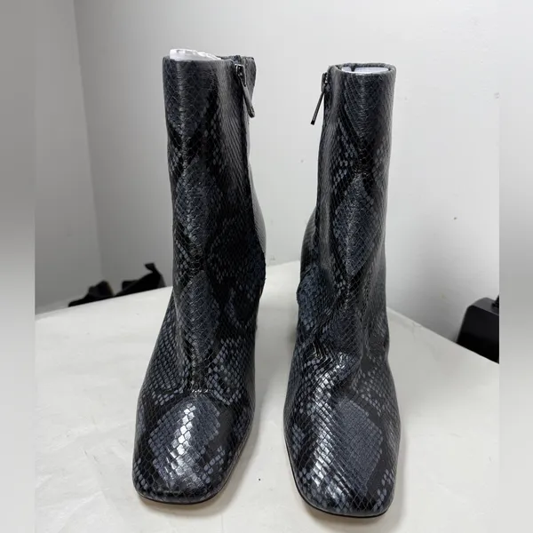 Sam Edelman Codie Bootie in Marina Blue Snakeskin Sz 9 - Image 5