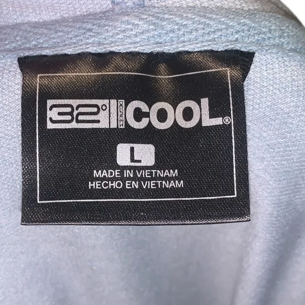 32 Degrees Cool Light Blue Full Zip-Up Hoodie Lightweight Pockets - Image 7