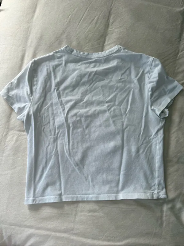 Abercrombie & Fitch Women's White Crew Tee - Image 3