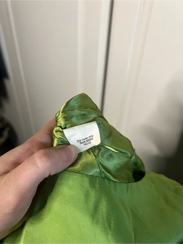 Vintage Y2K J.Crew 100% Silk Chartreuse Green Dress - Image 14