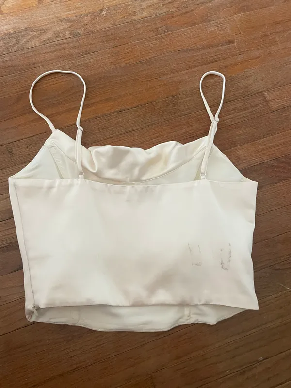 Zara Satin Corset Tank Top • Size S - Image 2