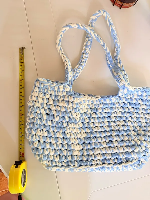 Crochet bag Blue - Image 4