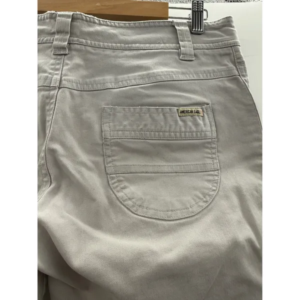 Y2K American Eagle Capri Pants Womens 8‎ Low Rise Fitted 2000s Casual FLAWED - Image 3