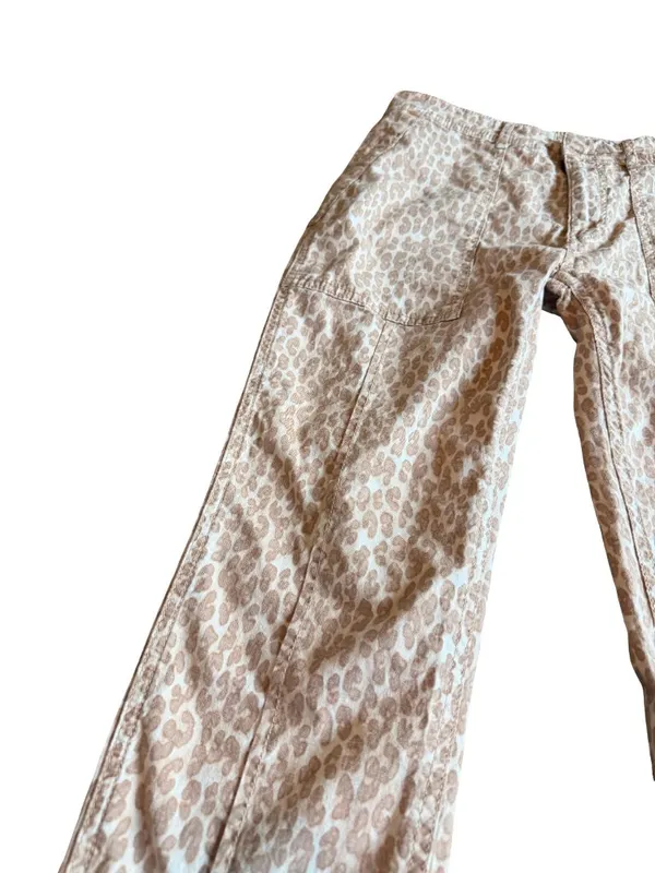 Anthropologie The Wanderer Animal Print Pants Trousers Cropped Length Size 28 - Image 3