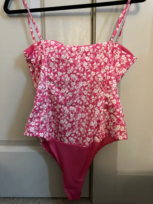 ZARA Pink Floral Bodysuit - Image 3