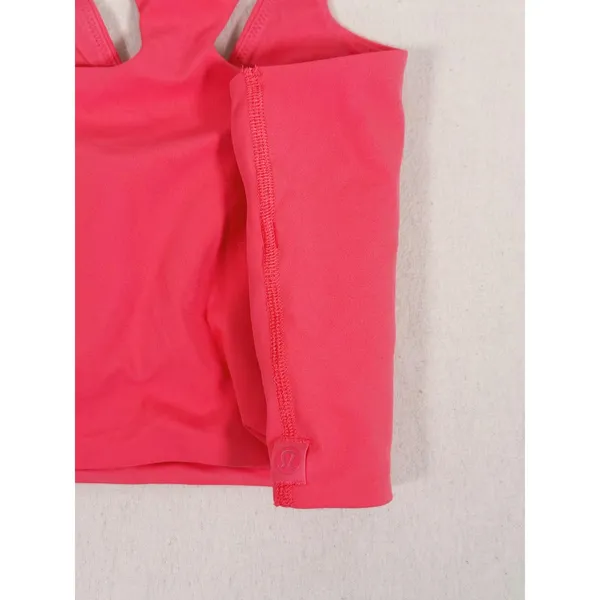Lululemon Bend This V Reversible Sports Bra Medium Glaze Pink Pilates Yoga Gym - Image 5