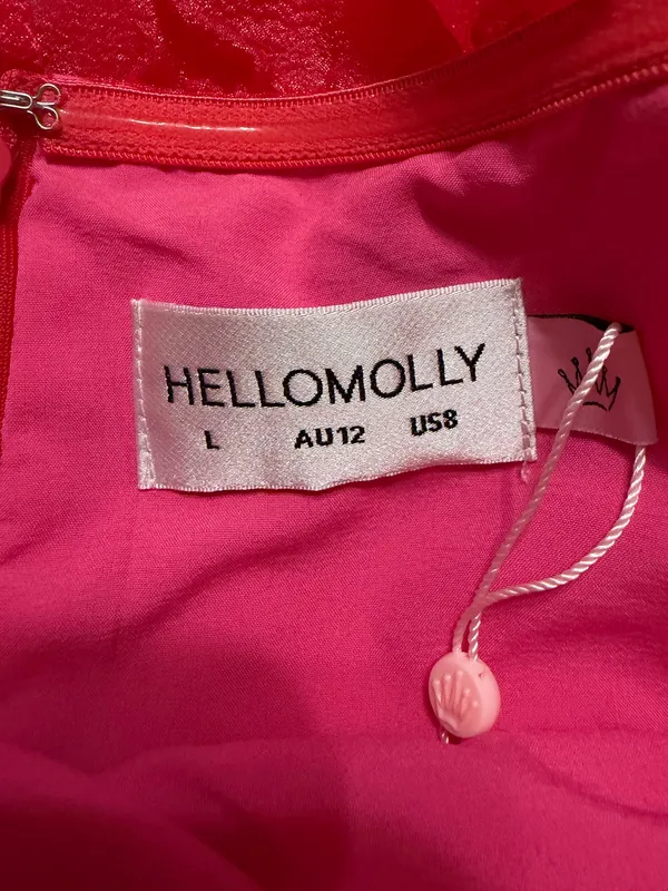Hello Molly Champagne towers mini dress hot pink - Image 2