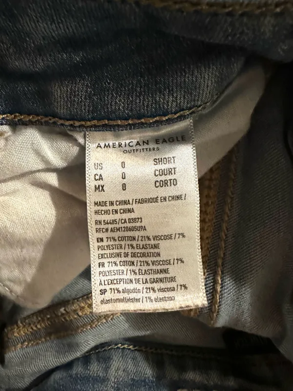 American Eagle Next Level Stretch Super Distressed Jeans size 0 - Image 7