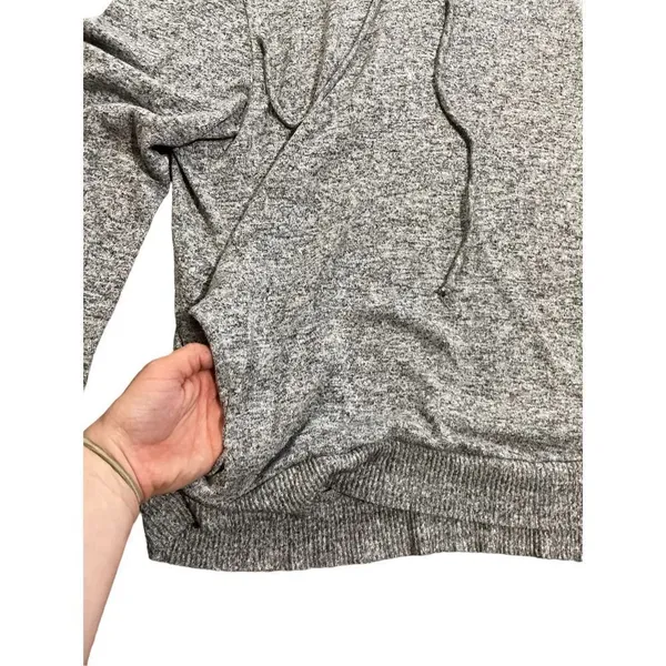 Anthropologie Saturday Sunday‎ womens Heathered gray pullover hoodie size Small - Image 4