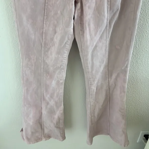 American Eagle Stretch Super Hi-Rise Flare Pink 10 - Image 4