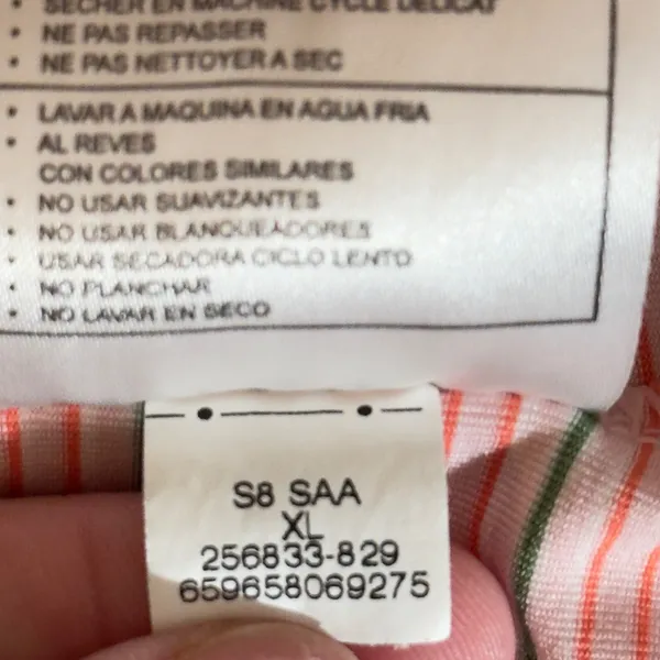 1161 | Nike Golf Fit Dry Striped Performance Polo‎ Shirt Pink Women XL - Image 9