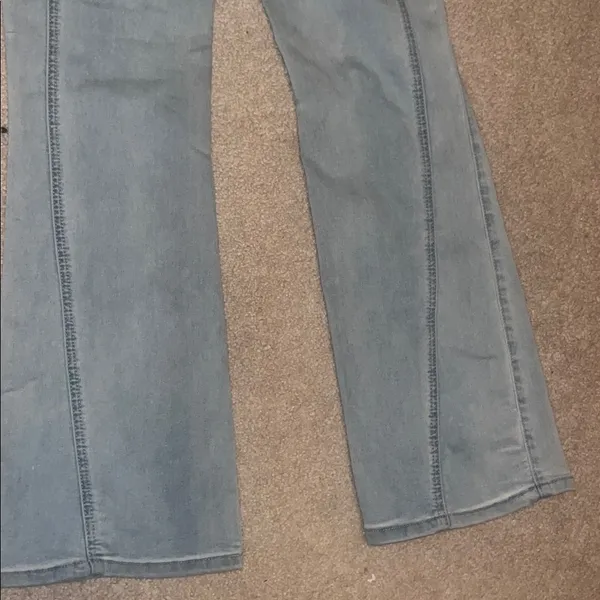 Free People Jett Low Rise Flare / Glass Blue 29 - Image 8