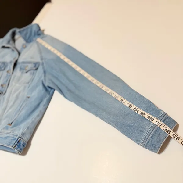 Madewell Oversized Jeans Jacket raglan sleeve 100% Cotton, size S relaxed fit - Image 5