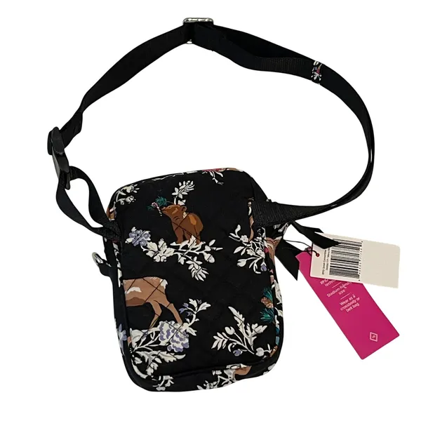 Vera Bradley Merry Mischief RFID Rare Convertible Crossbody Bag Womens‎ OS Black - Image 3
