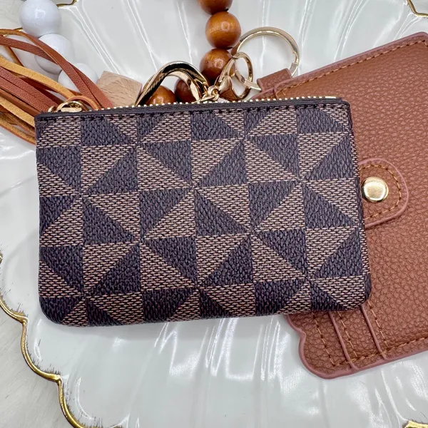 Mama Double Joy Wallet Wristlet Style D Brown - Image 3