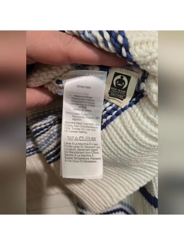 Madewell Ribbed Cotton Turtleneck Sweater in Stripe - Image 7