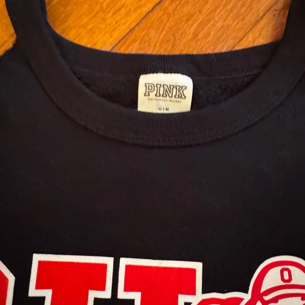 OSU Ohio State University Buckeyes PINK Victoria's Secret Sweatshirt, Medium - Image 3