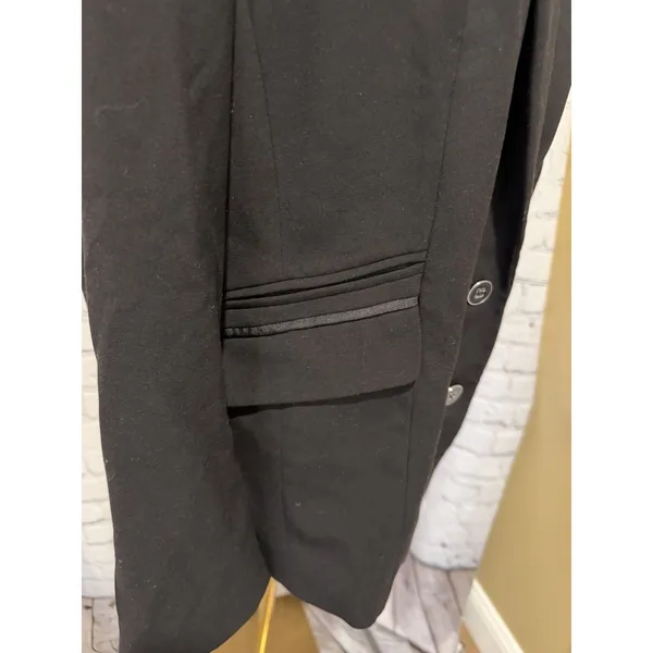 NWT NY&CO Womens Blazer Plus Size 18 Two Button Black Professional Office Wear - Image 11