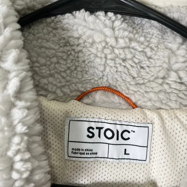 Stoic MTN Women’s 1/2 Zip High Pile Fleece Pullover Jacket Large Hiking Gorpcore - Image 4