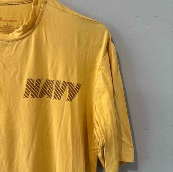 New Balance Yellow “Navy” T-Shirt - Image 3