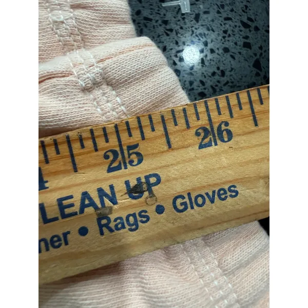 Aerie‎ Womens Peach High Waisted Fleece Jogger Sweatpants M Drawstring Pockets - Image 6