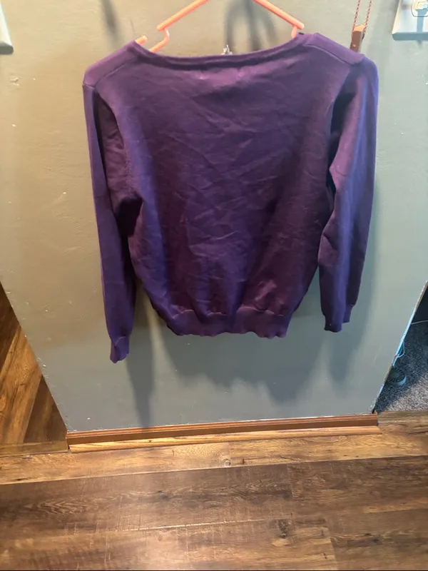 Grace Karin Purple V-Neck Button Cardigan - Image 4