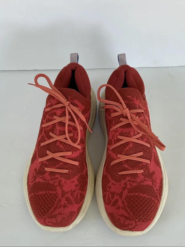 Sorel Explorer Blitz Red Knit Women's Sneakers with Cream Sole - Image 5