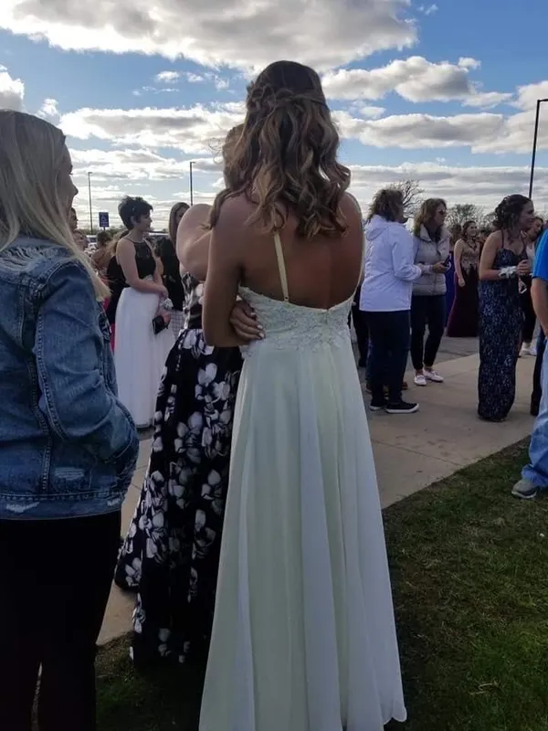 Yellow Prom Dress Size 4 - Image 2
