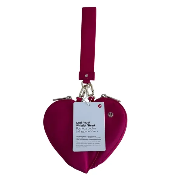 Lululemon Dual Pouch Wristlet Heart Passionate / Passionate / Gold - Image 6