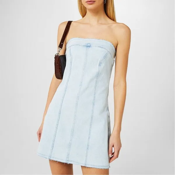 Good American Tube Dress in Indigo453 1 Small Womens Denim Jean Mini - Image 11