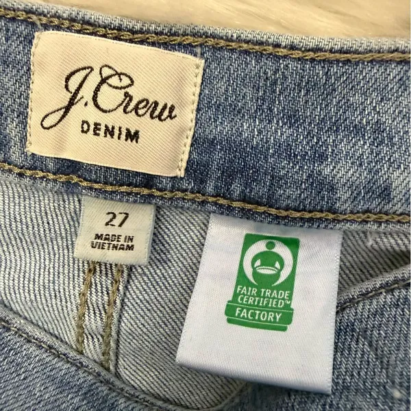 J.Crew Slim Wide-Leg Sailor Jeans Atlantic Wash High-Rise Size 27 - Image 4