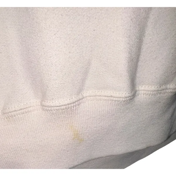 Abercrombie & Fitch Soft AF White Fleece Knit Long Sleeve Cropped Hoodie Size S - Image 5