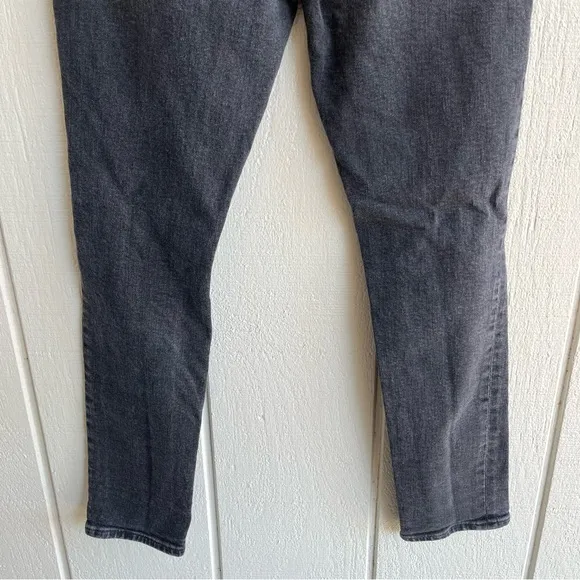 AGOLDE Nico High Rise Slim‎ Jeans in Cassette Distressed Black Wash Size 26 - Image 11