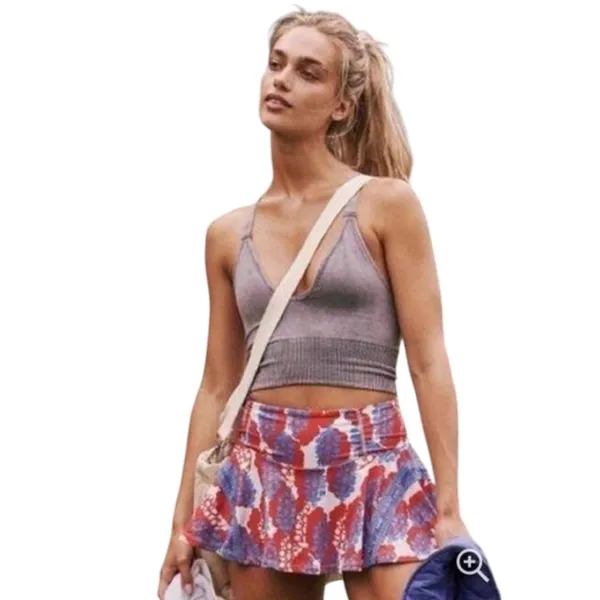 Free People Movement Pleats & Thank You Tennis Skort Skirt Medium - Image 2
