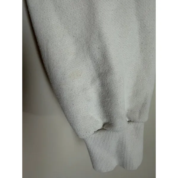 Alo Yoga Hoodie Womens Small Bone White Relaxed Fleece Pullover Sweatshirt - Image 5