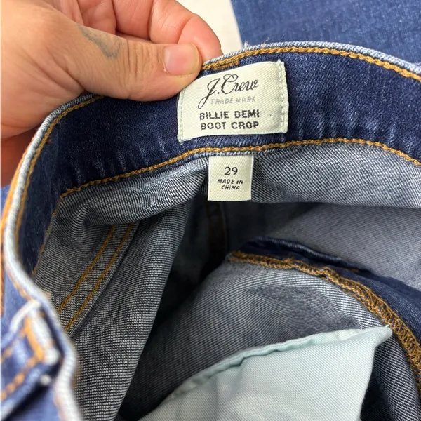 J. Crew Billie Demi Bootcut Crop Jeans - Image 3