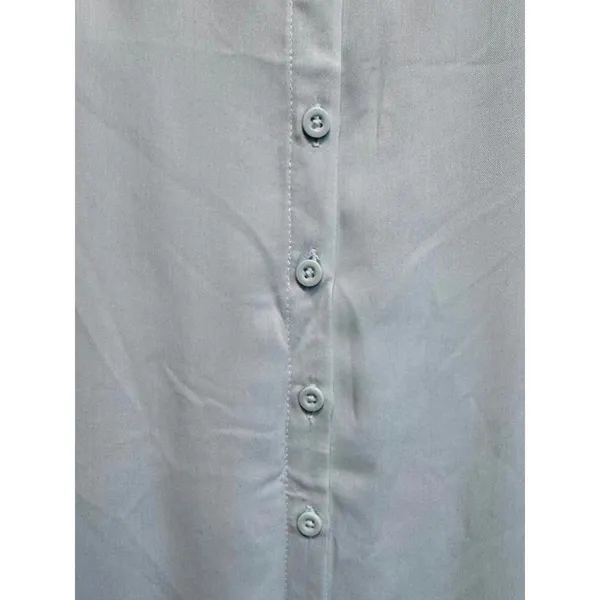 Torrid Light Blue Twill Button Back Sleeveless Tank Plus Size 2X - Image 6
