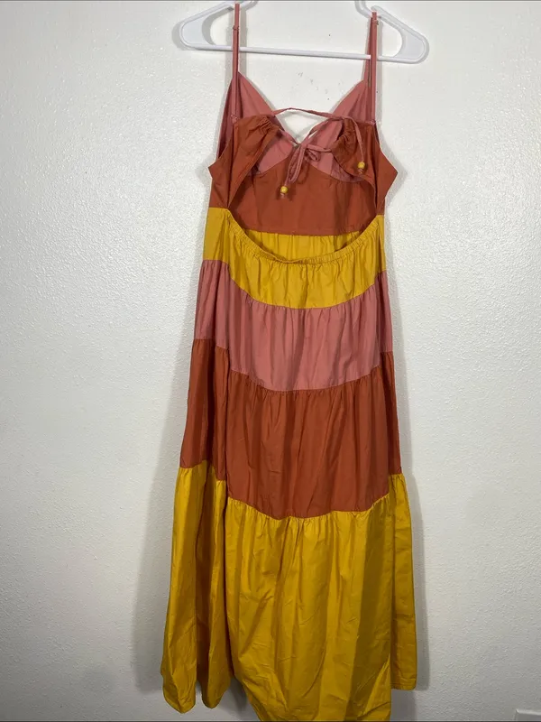Tiered Colorblock Maxi Dress - Image 7