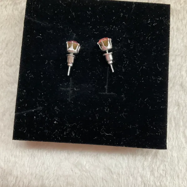 Rhinestone Pink Earring - Image 3