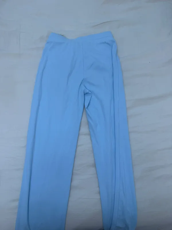 Aritzia Homestretch Villa Blue Rib Pants - Image 3