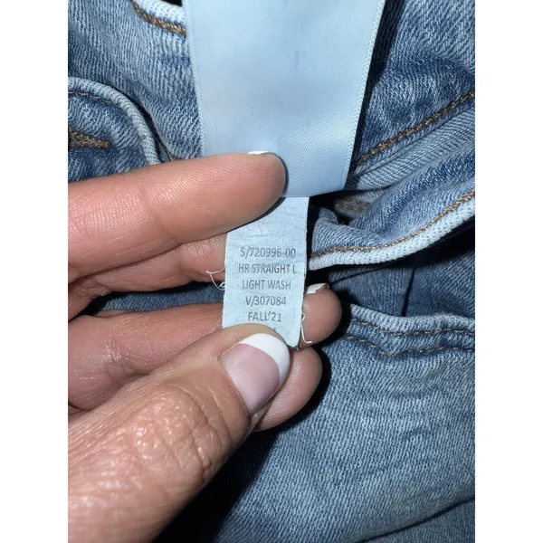 Banana Republic Straight Leg‎ Jeans Size 25/0 Medium Wash High Rise Women's - Image 4