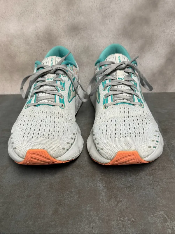Brooks Glycerin 20 Women’s Wide Running Shoes Oyster/Latigo Bay/Coral Size 10.5D - Image 7