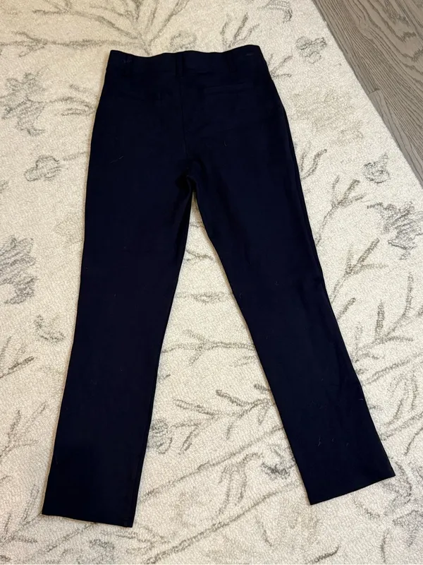 Quince X-Petite Stretch Work Pants – Navy | XS | Like New - Image 6