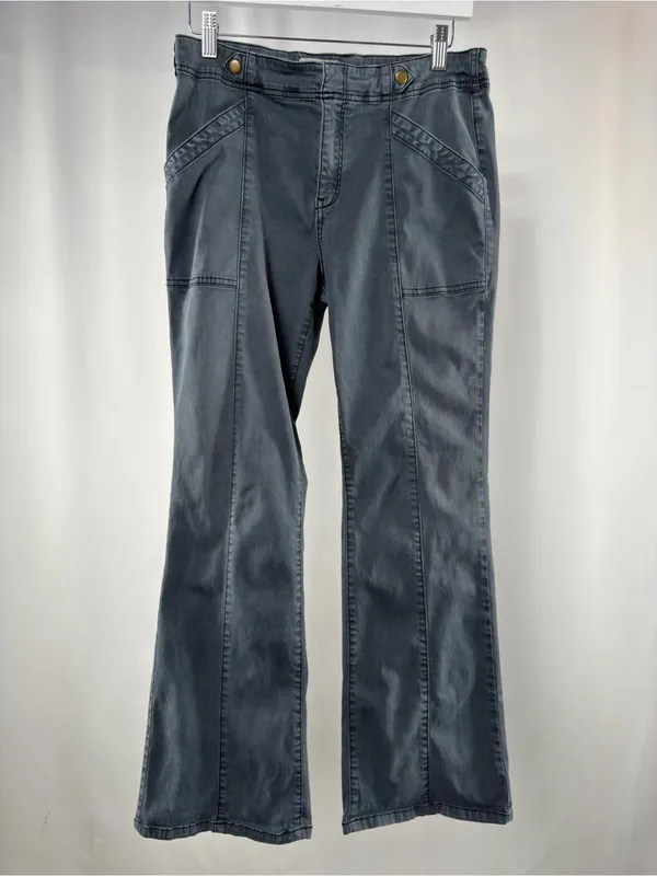 Pilcro Anthropologie Flare Pants in Blue Size 28 - Image 3