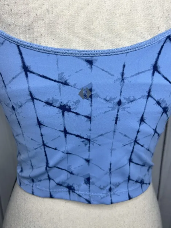 Tavi Women's Sz S Support Studio Yoga Cami Sports Bra Blue - Image 7