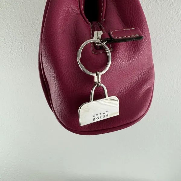 CRAZY HORSE Vintage 90s Y2K Hot Pink Faux Leather Barbiecore Shoulder Bag Purse - Image 8