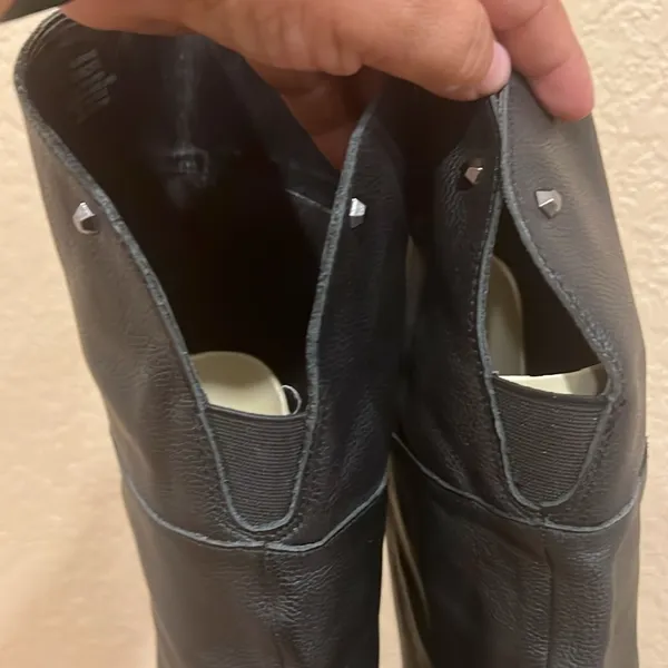 Vince Camuto Jorshie2 Black Leather Wide Calf Riding Boots NWT 7 - Image 12