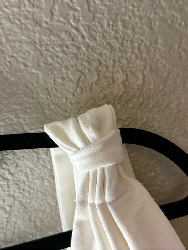 Lulus White One Shoulder Bow Bodycon Mini Dress Size Medium Bridal Party - Image 9