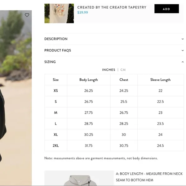 NWT Elevated Faith Created by the Creator Unisex Hoodie Black Multi 2XL - Image 8