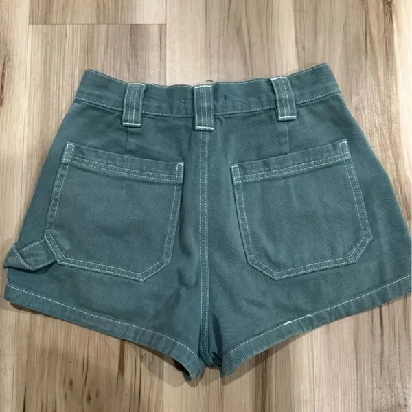 Pacsun Green Cargo Shorts Women’s 25 - Image 5